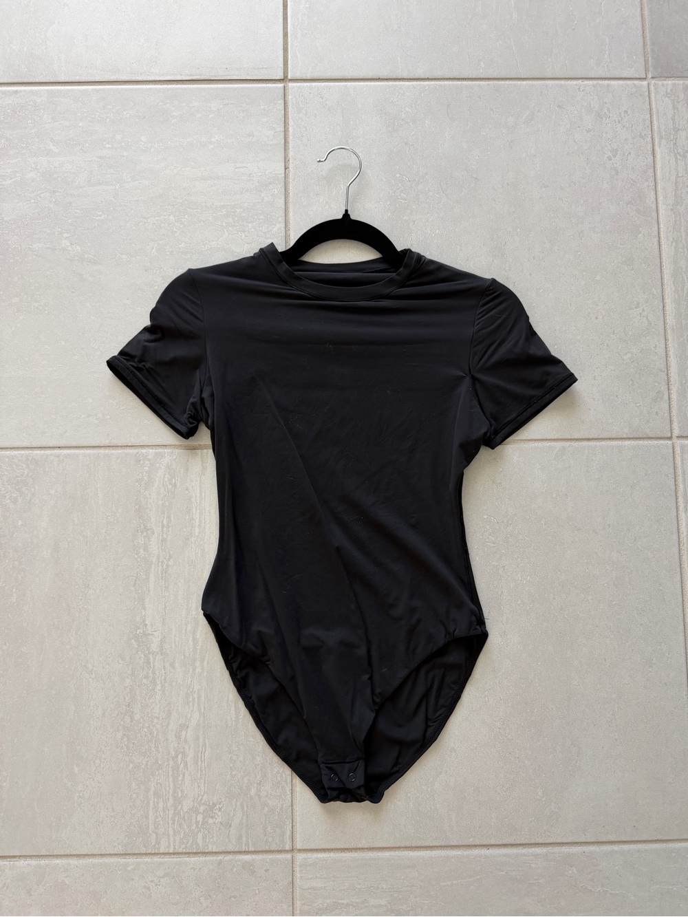SKIMS T-Shirt Bodysuit in Onyx